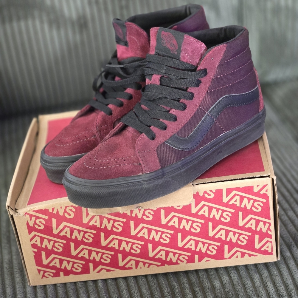 Vans Sk8 Hi in Metallic Twill